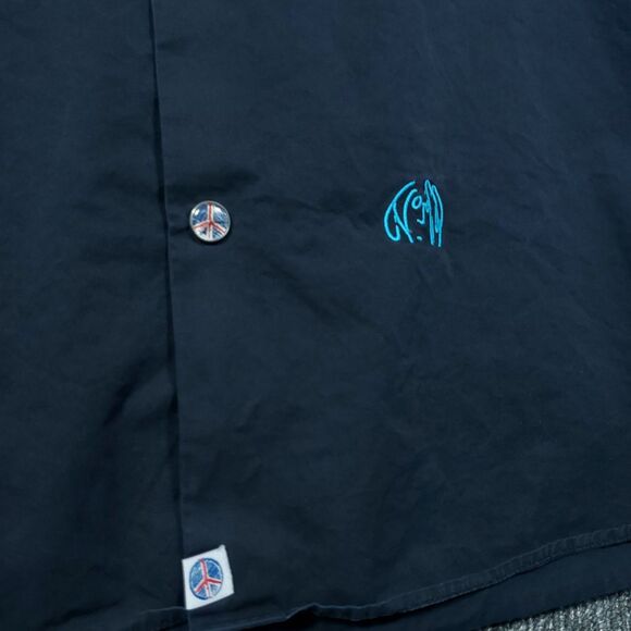 John Lennon Dress Shirt Sz Mens 4XL Button Up Long Sleeve Colorful Collar Sleeve - Picture 7 of 15